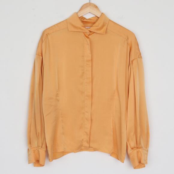 Vintage100% Silk Blouse Size M - Picture 5 of 6